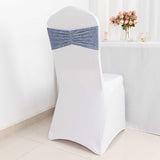 Create a Timeless and Luxurious Atmosphere with Dusty Blue Velvet Chair Sashes